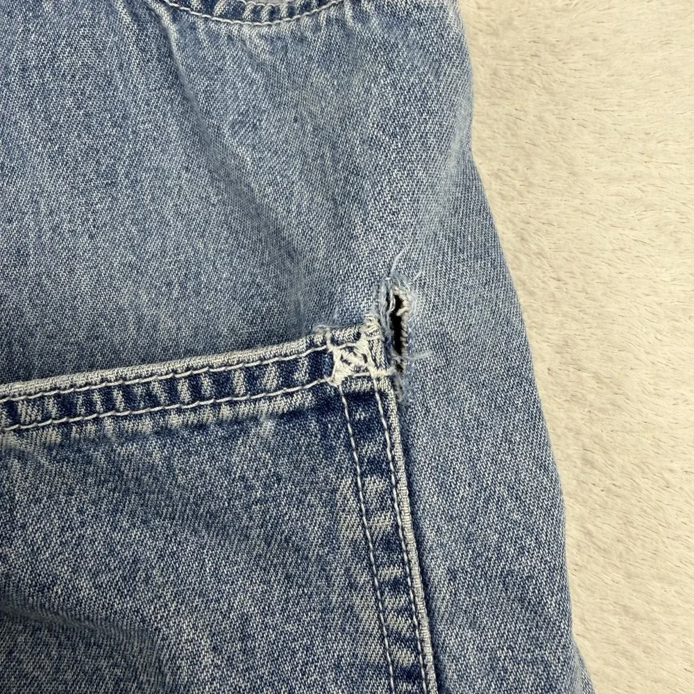 VTG 90's Retro Vasco Jeans‎ USA Women's Rainbow Carpenter Overalls Sz M PRIDE